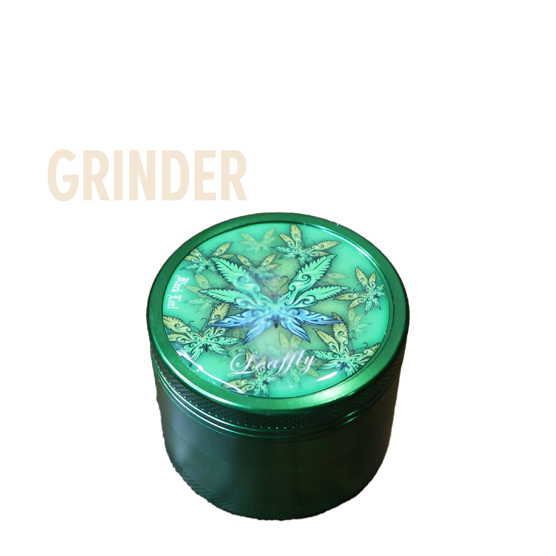 grinder black leaf avec illustration grinder black leaf avec illustration
