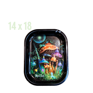 petit plateau black leaf champignons