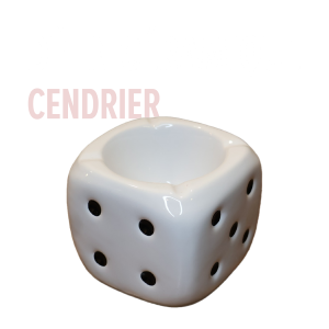 cendrier dé en céramique
