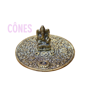 porte encens doré cones