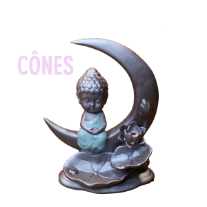 porte encens lune pour cône