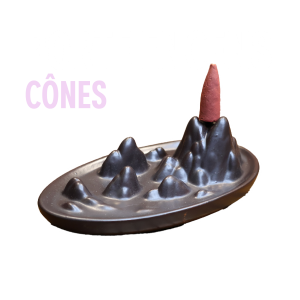 porte encens cones montagnes