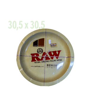 plateau en métal raw rond