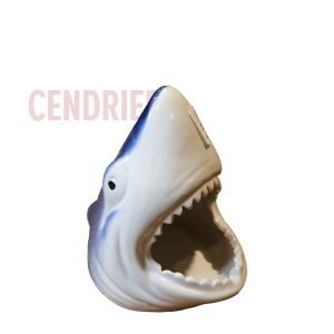 cendrier requin céramique