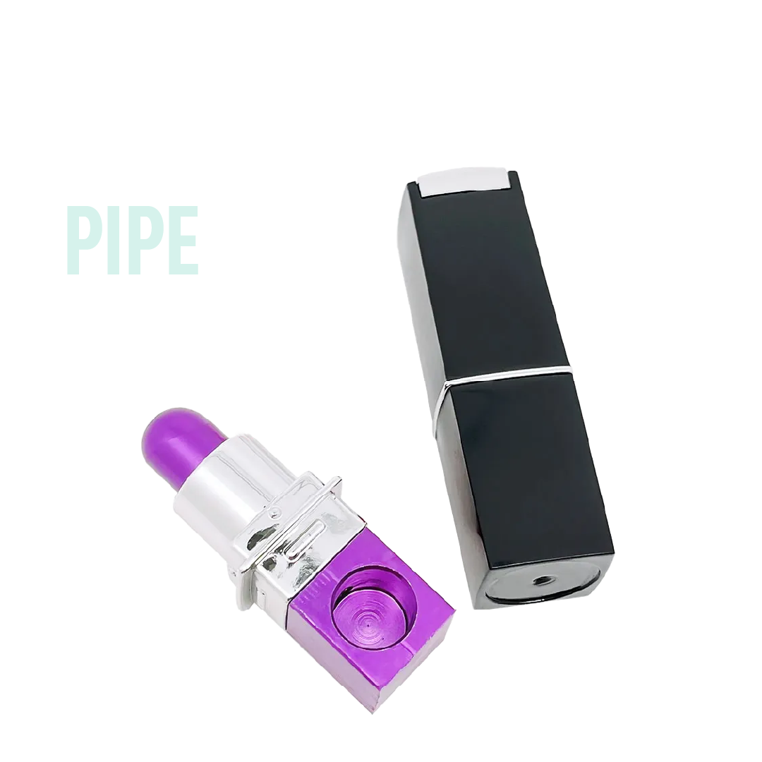pipe steamroller en verre (copie) pipe rouge à lèvre métal