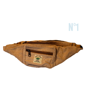 sacoche banane en chanvre naturel faite main