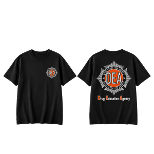 t shirt dea black leaf