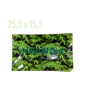 plateau en verre black leaf médium